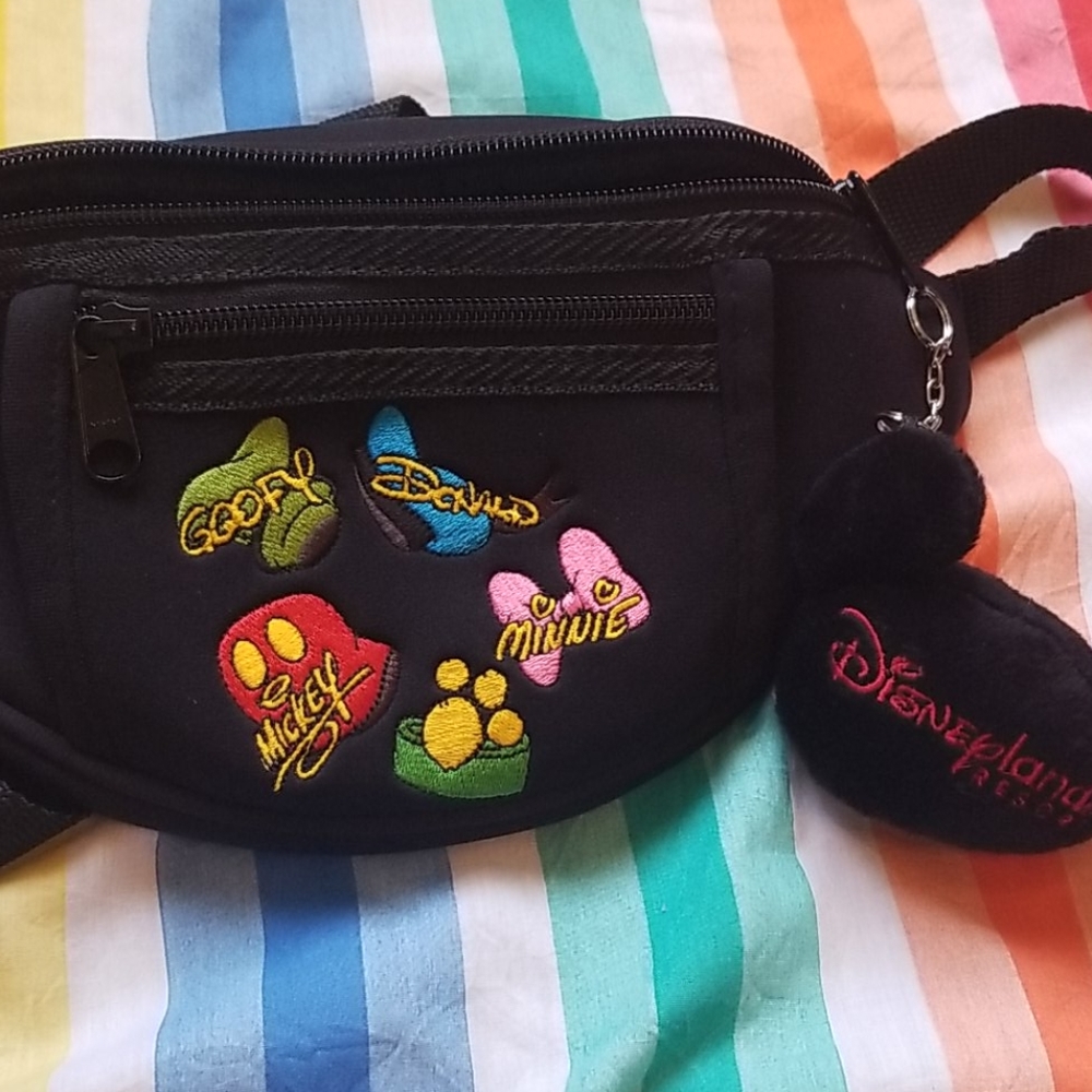 Disney Bum Bag Fanny Pack with Mouse Ears Keychain